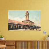 Great Northern Railroad Depot Canvas Afdruk (Insitu (Woonkamer))