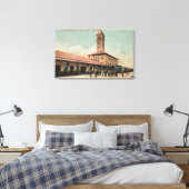 Great Northern Railroad Depot Canvas Afdruk (Insitu (Slaapkamer))