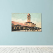 Great Northern Railroad Depot Canvas Afdruk (Insitu (Houten vloer))