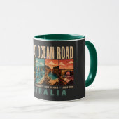 Great Ocean Road Australia Landmarks Illustration Mok (Voorkant rechts)