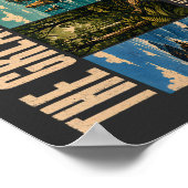 Great Ocean Road Australia Landmarks Illustration Poster (Hoek)