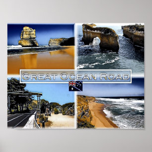 Great Ocean Road - Australië - Mosaic - Poster