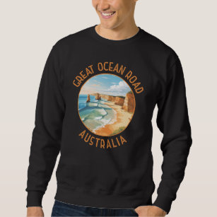 Great Ocean Road Australië Noodcirkel Retro Trui