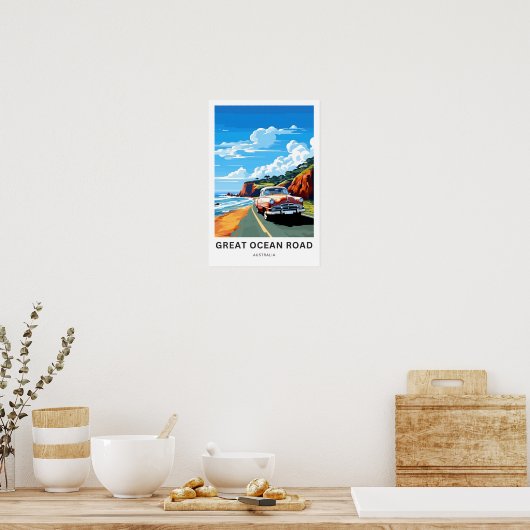Great Ocean Road Australië Reisprint Poster (Keuken)