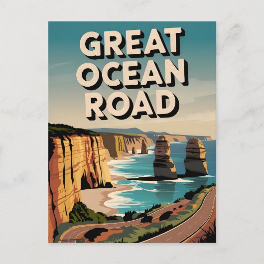 Great Ocean Road Briefkaart (Voorkant)