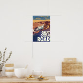 Great Ocean Road Reis Kunst Vintage Poster (Keuken)