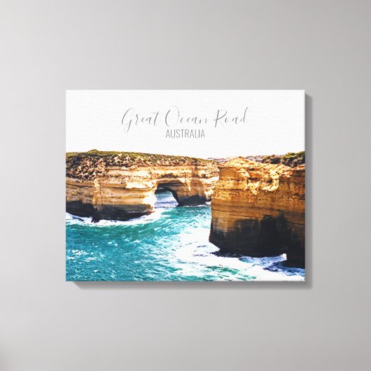 Great Ocean Road Victoria Australia Canvas Afdruk (Voorkant)