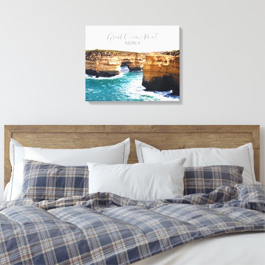 Great Ocean Road Victoria Australia Canvas Afdruk (Insitu (Slaapkamer))