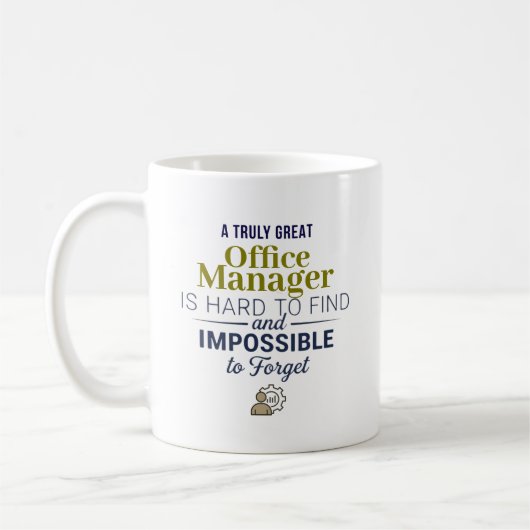 Great Office Manager Personalized Name Gift Koffiemok (Links)