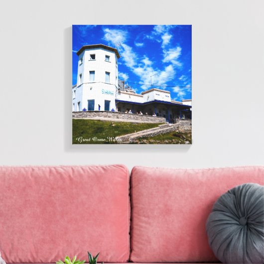 Great Orme Wales. Canvas Afdruk (Insitu (Woonkamer))