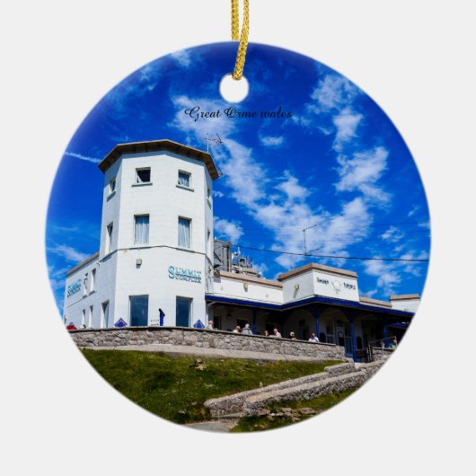 Great Orme Wales. Keramisch Ornament (Voorkant)