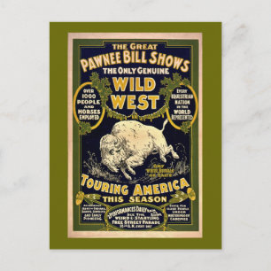 Great Pawnee Bill 1903 -  Wilde West Briefkaart