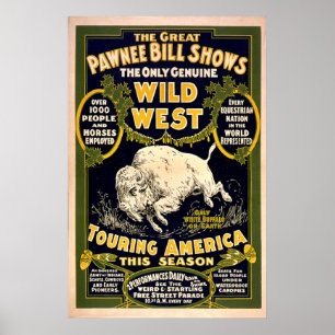 Great Pawnee Bill 1903 - Wilde West Poster
