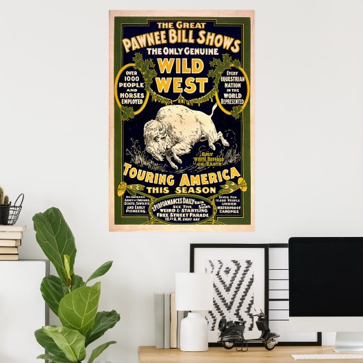 Great Pawnee Bill 1903 - Wilde West Poster (Thuiskantoor)