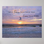 Great Peace Pastel Pastel sunset Poster (Voorkant)