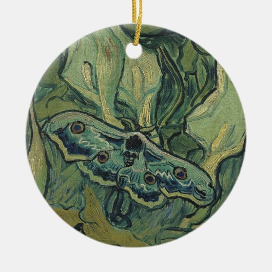 Great Peacock Moth by Vincent van Gogh Keramisch Ornament (Voorkant)