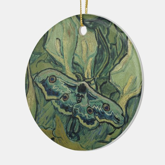 Great Peacock Moth by Vincent van Gogh Keramisch Ornament (Links)
