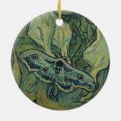Great Peacock Moth by Vincent van Gogh Keramisch Ornament (Achterkant)