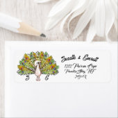 Great Peacock Return-adreslabel Etiket (Insitu)