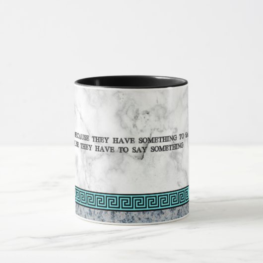 Great Philosopher Plato met quote Mok (Midden)