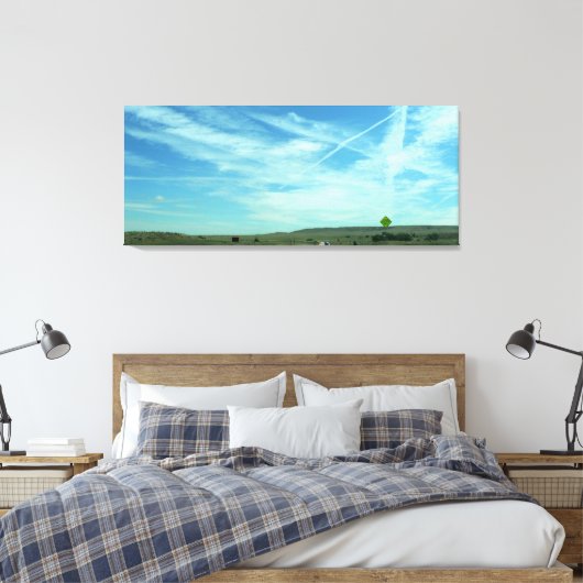 Great Plains Road, Colorado Canvas Afdruk (Insitu (Slaapkamer))