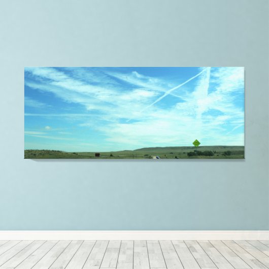 Great Plains Road, Colorado Canvas Afdruk (Insitu (Houten vloer))