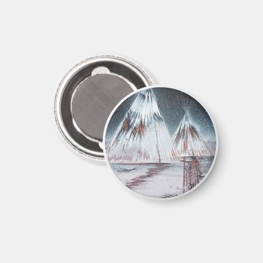 Great Plains Tipi Magneet (Voorkant / Achterkant)