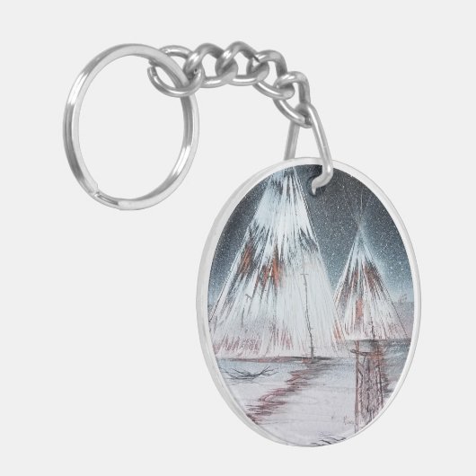 Great Plains Tipi Sleutelhanger (Voorkant Links)