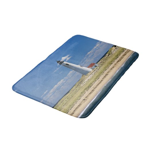 Great Point Lighthouse, een vuurtoren in Nantucket Badmat (Gekanteld)