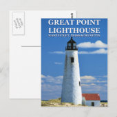Great Point Lighthouse, Nantucket, MA-Briefkaart Briefkaart (Voorkant / Achterkant)