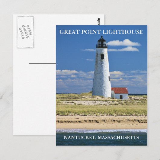 Great Point Lighthouse, Nantucket, MA-Briefkaart Briefkaart (Voorkant / Achterkant)