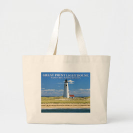 Great Point Lighthouse Nantucket MA Canvas tas