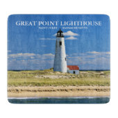 Great Point Lighthouse Nantucket MA Cutting Board Snijplank (Voorkant)
