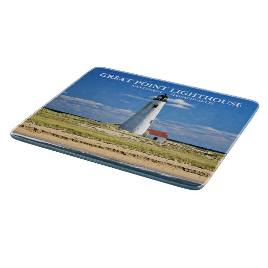Great Point Lighthouse Nantucket MA Cutting Board Snijplank (Hoek)