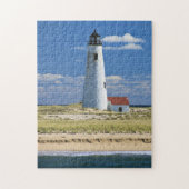 Great Point Lighthouse Nantucket MA Jigzaag Puzzle Legpuzzel (Verticaal)