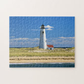 Great Point Lighthouse Nantucket MA Jigzaag Puzzle Legpuzzel (Horizontaal)