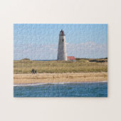Great Point Lighthouse Nantucket MA Jigzaag Puzzle Legpuzzel (Horizontaal)