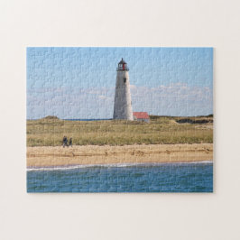 Great Point Lighthouse Nantucket MA Jigzaag Puzzle Legpuzzel