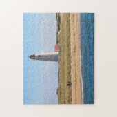 Great Point Lighthouse Nantucket MA Jigzaag Puzzle Legpuzzel (Verticaal)