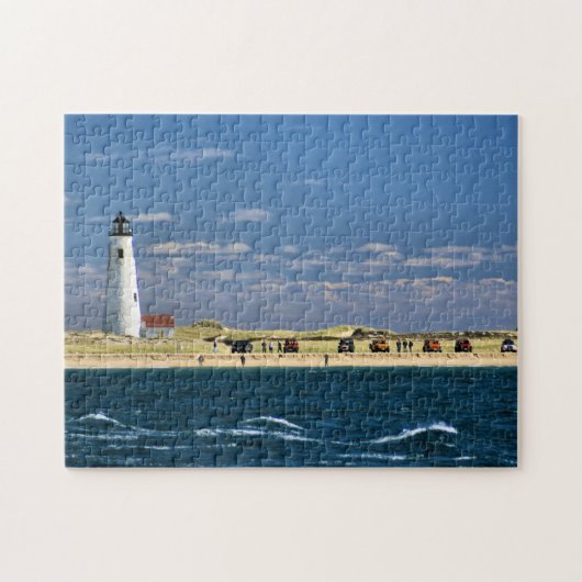 Great Point Lighthouse Nantucket MA Jigzaag Puzzle Legpuzzel (Horizontaal)