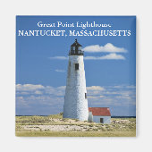 Great Point Lighthouse, Nantucket MA Magnet (Voorkant)