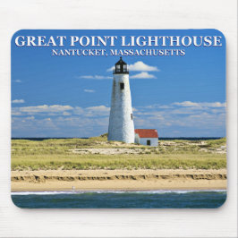 Great Point Lighthouse, Nantucket, MA Mousepad Muismat