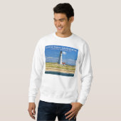 Great Point Lighthouse, Nantucket MA Sweatshirt (Voorkant volledig)