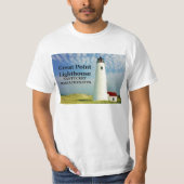 Great Point Lighthouse, Nantucket MA T-Shirt (Voorkant)
