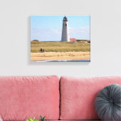 Great Point Lighthouse Nantucket MA Wrapped Canvas (Insitu (Woonkamer))