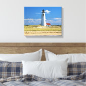 Great Point Lighthouse Nantucket MA Wrapped Canvas (Insitu (Slaapkamer))