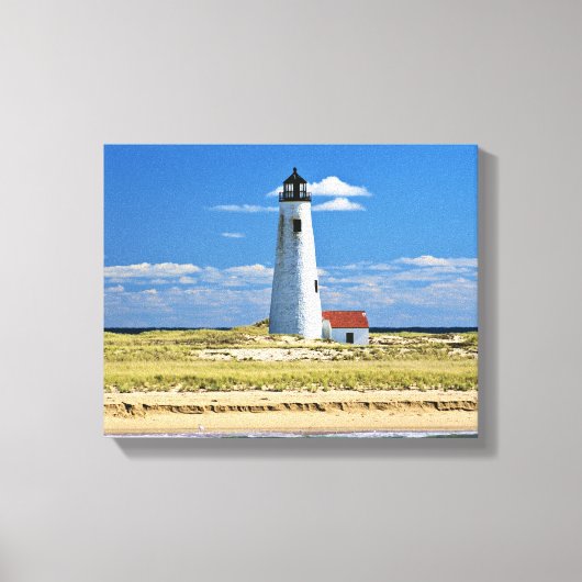 Great Point Lighthouse Nantucket MA Wrapped Canvas (Voorkant)