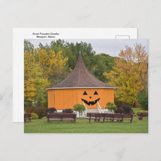 Great Pumpkin Gazebo, Newport, Vermont Briefkaart (Voorkant / Achterkant)