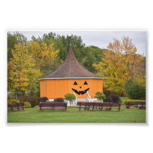 Great Pumpkin Gazebo, Newport, Vermont Foto Afdruk
