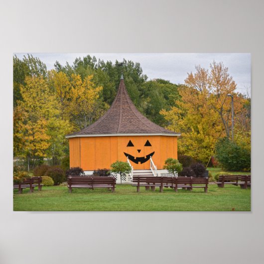Great Pumpkin Gazebo, Newport, Vermont Poster (Voorkant)
